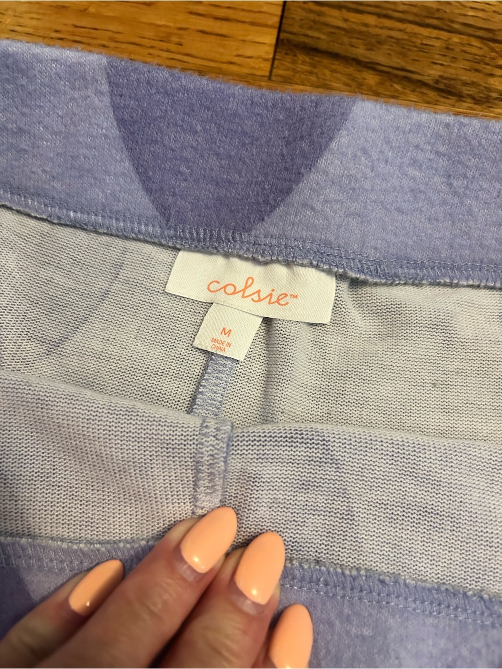 Colsie 2 piece lavender heart pajama set - Picture 8 of 9